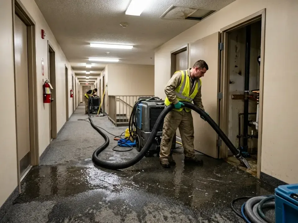 multi-unit-apartment-hallway-f-005 — frequently asked questions, Emergency Burst Pipe Water Extraction & Removal in Merchant…